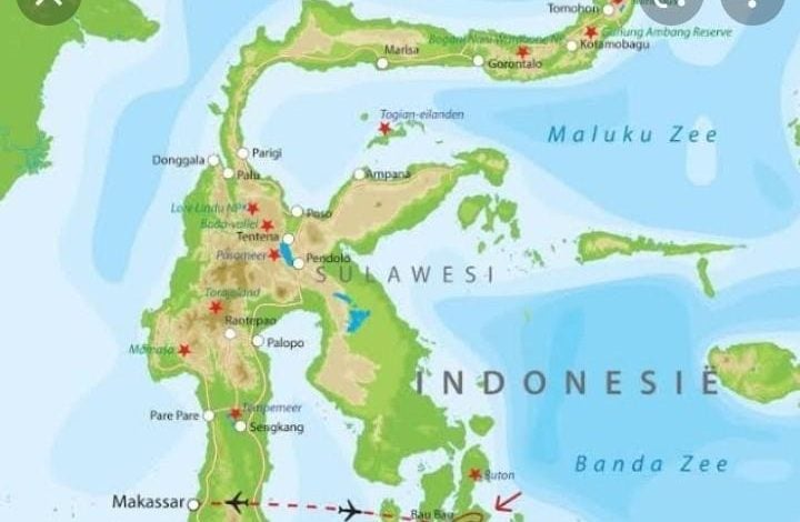 Peta Pulau Sulawesi