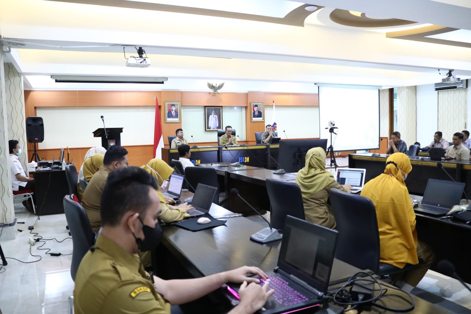 Workshop jurnalistik yang digelar BSKDN Kemendagri