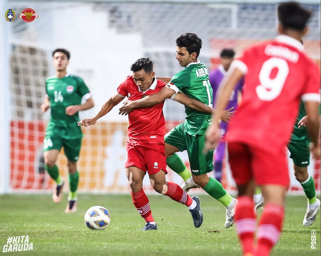 Penampilan timnas U-20 dalam laga Piala Asia U-20 melawan Irak.