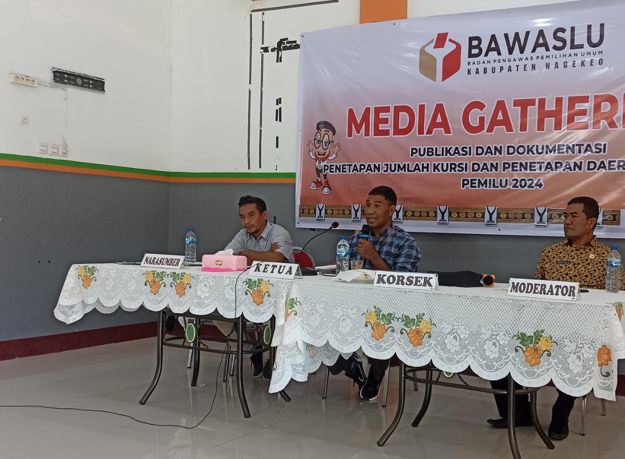 Acara sosialisasi Bawaslu dan KPU Kabupaten Nagakeo