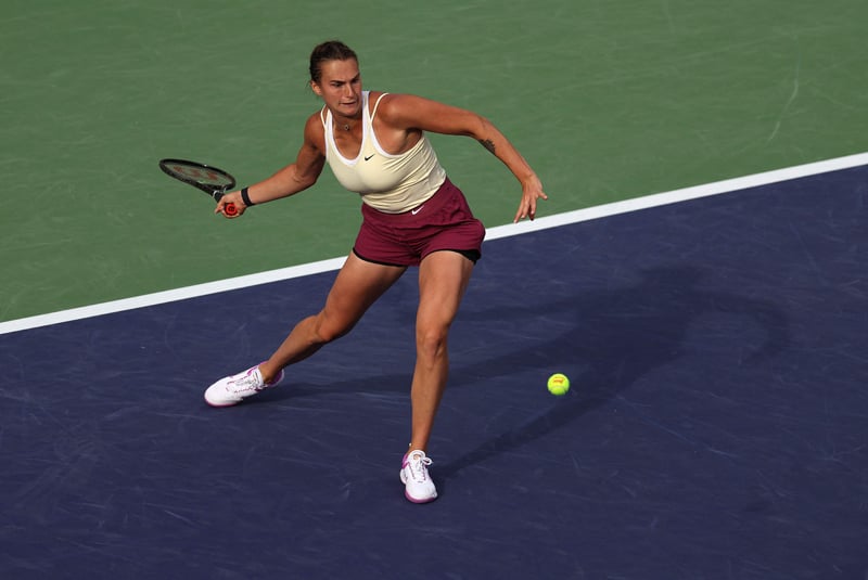 Petenis Sabalenka melaju ke final turnamen WTA 1000 Indian Wells usai menyisihkan Maria Sakkari. 