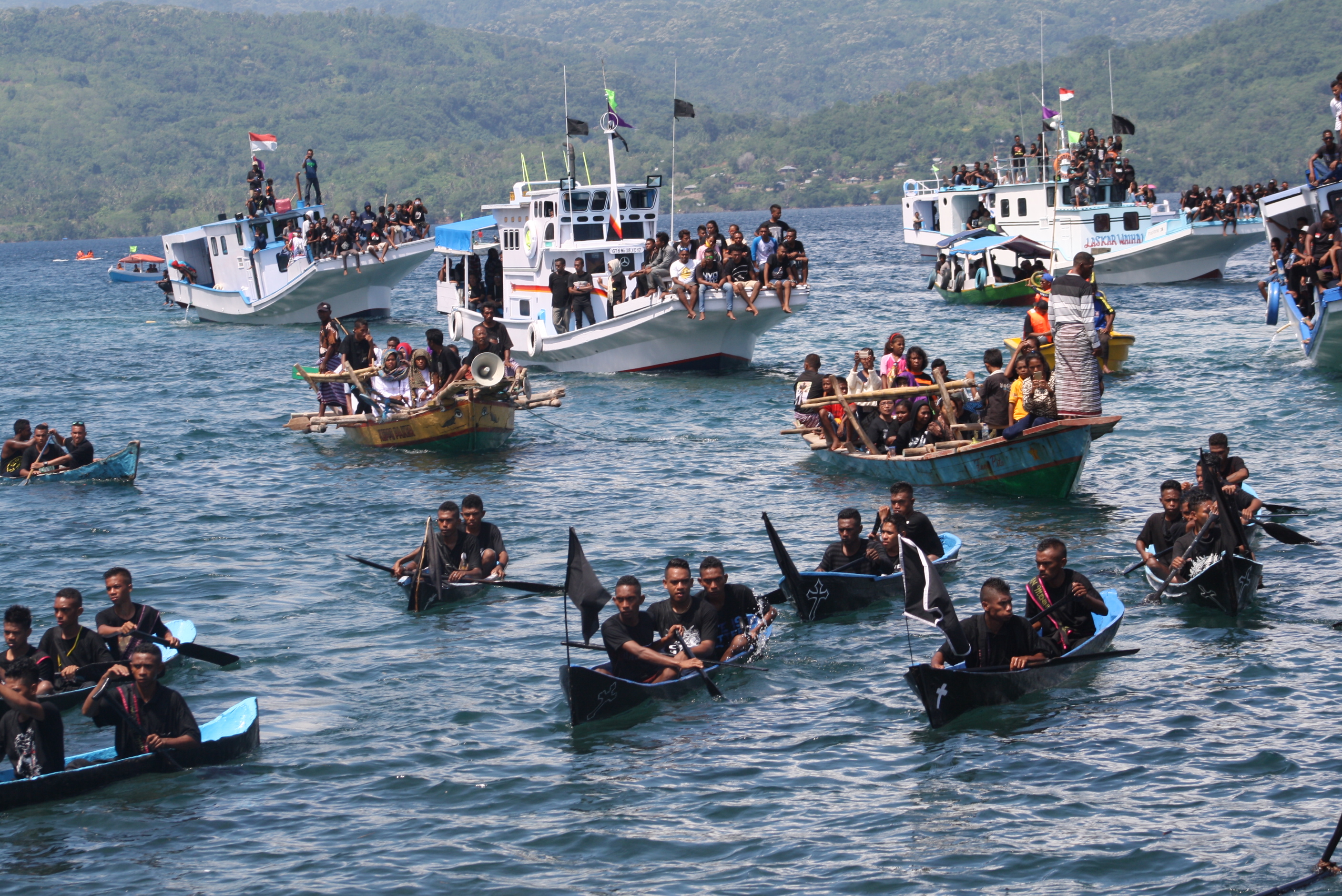 Ilustrasi Prosesi Laut di Ritual Semana Santa