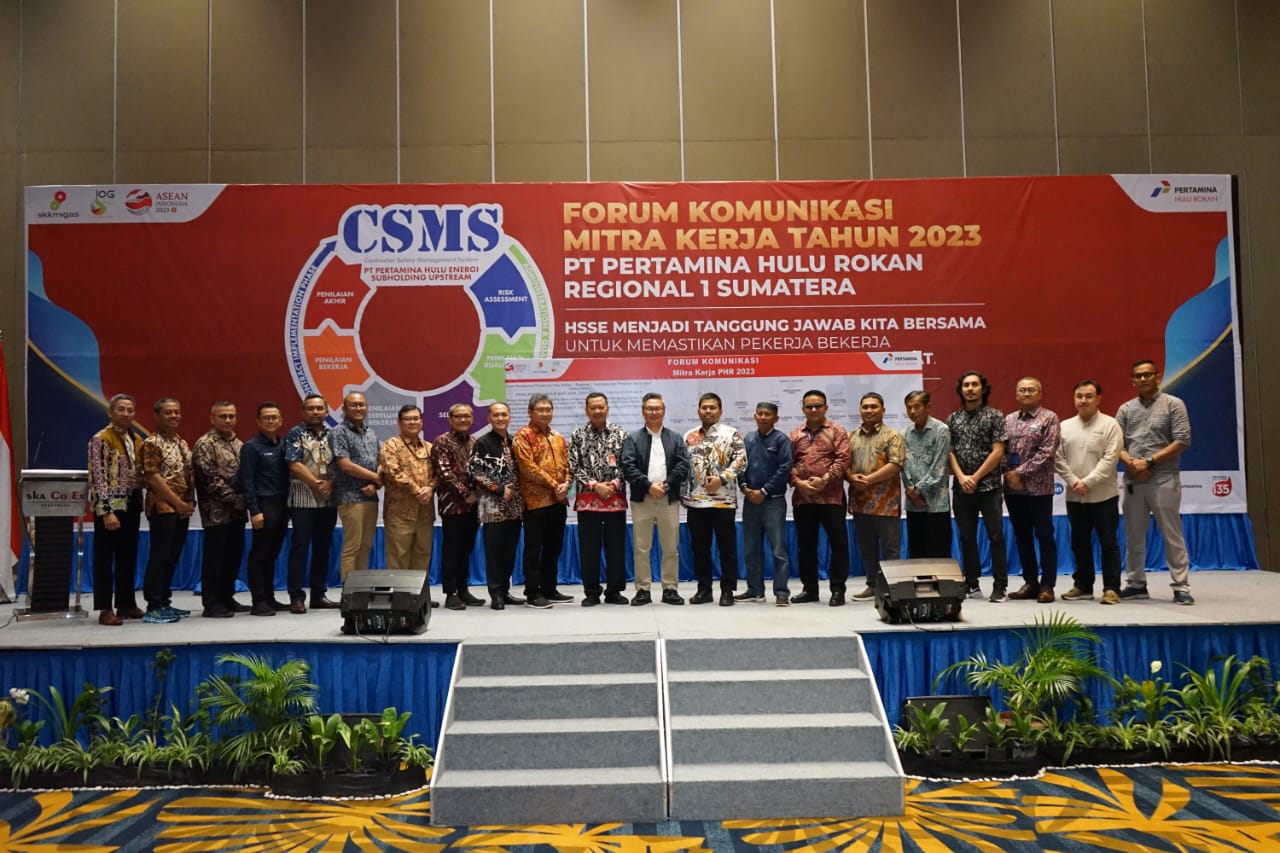 PT Pertamina Hulu Rokan bersama sejumlah perusahaan mitra kerja menyatakan komitmen bersama dalam penguatan penerapan aspek K3.