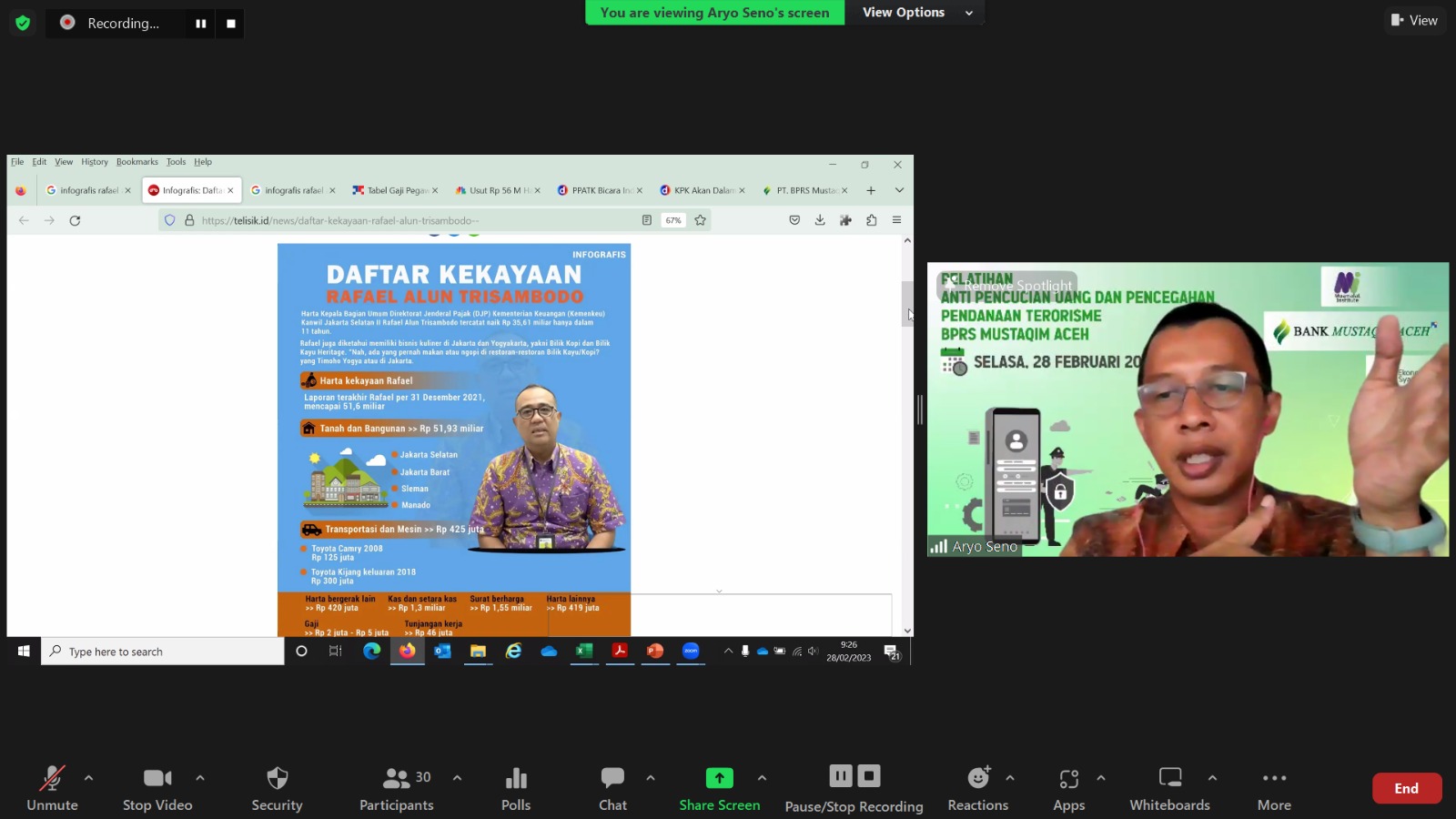 Pelatihan APT-PPT Mualamat Institute-BPRS Mustaqim Aceh