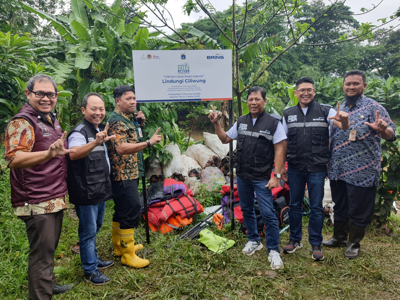 Program CSR BRINS di Padepokan Ciliwung Condet