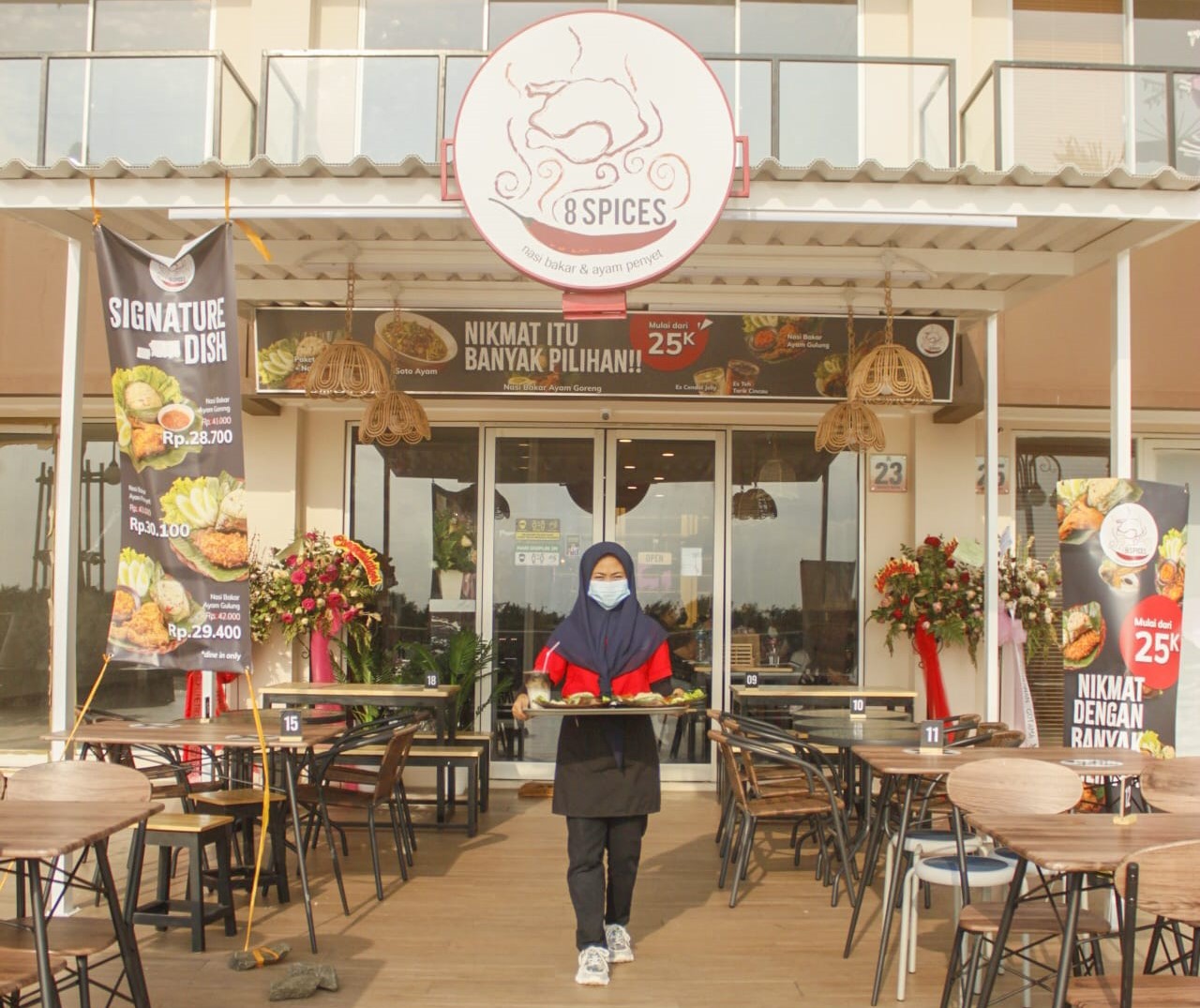 Salah satu gerai restoran 8Spices