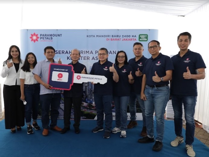 Serah terima unit di klaster Aster, Paramount Petals, dilakukan mulai Februari 2023 hingga akhir tahun ini.