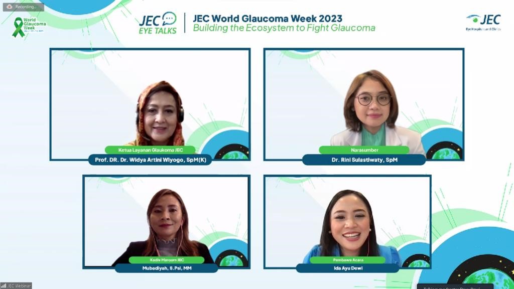 Acara JEC World Glaucoma Week 2023 dengan tema 