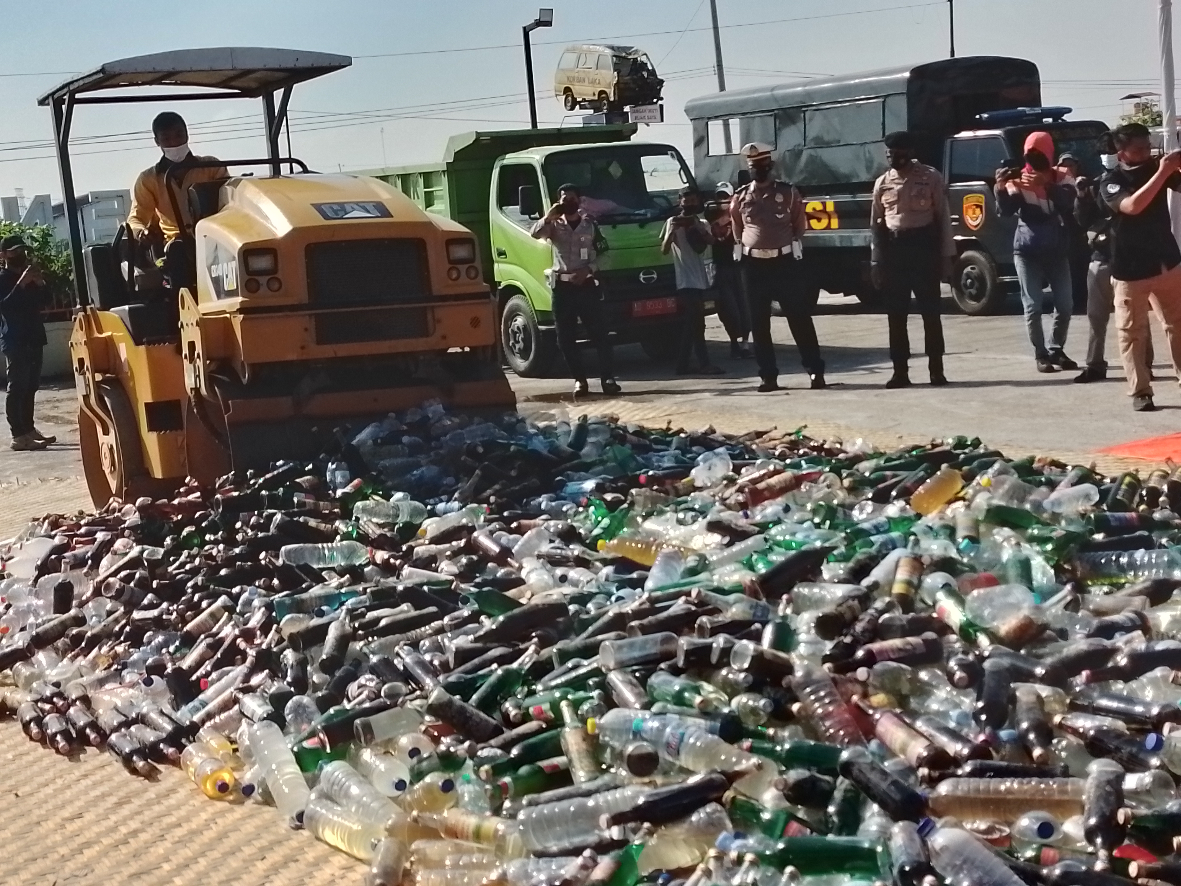 Pemusnahan miras ilegal hasil operasi Polres Klaten