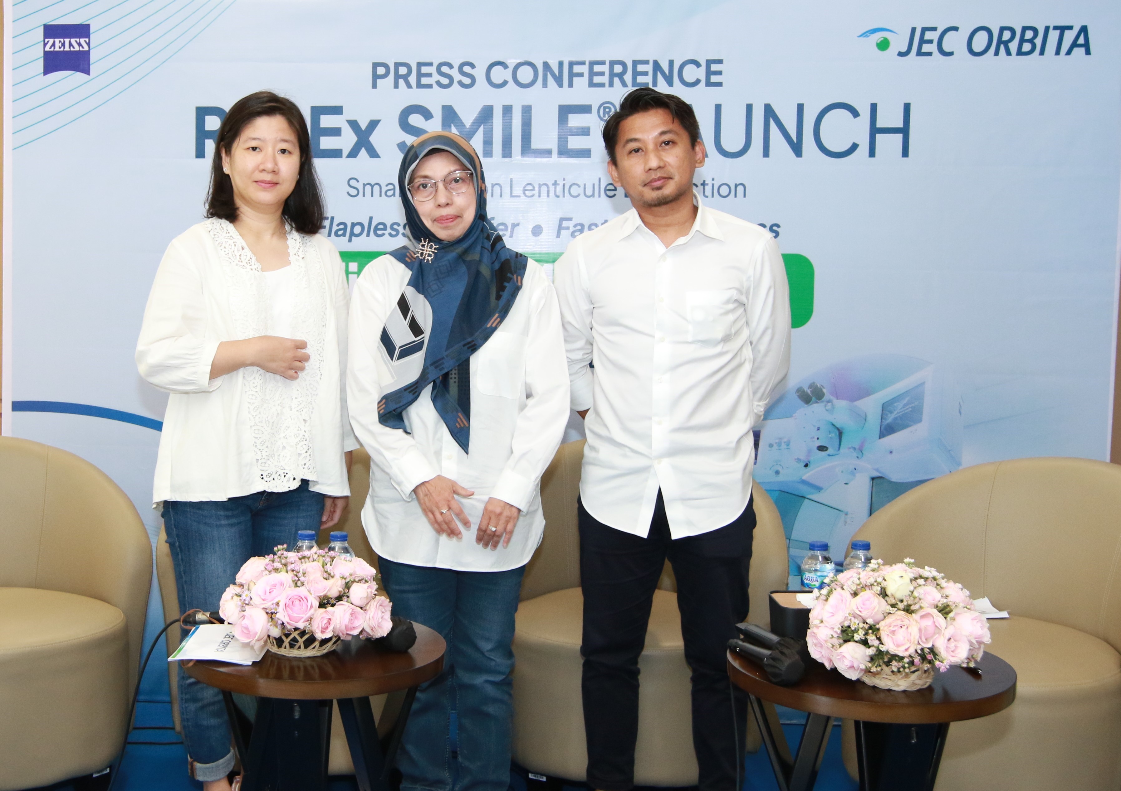 Pers konferensi peluncuran ReLEx® SMILE di Klinik Utama Mata JEC-Orbita @ Makassar, Sulsel.