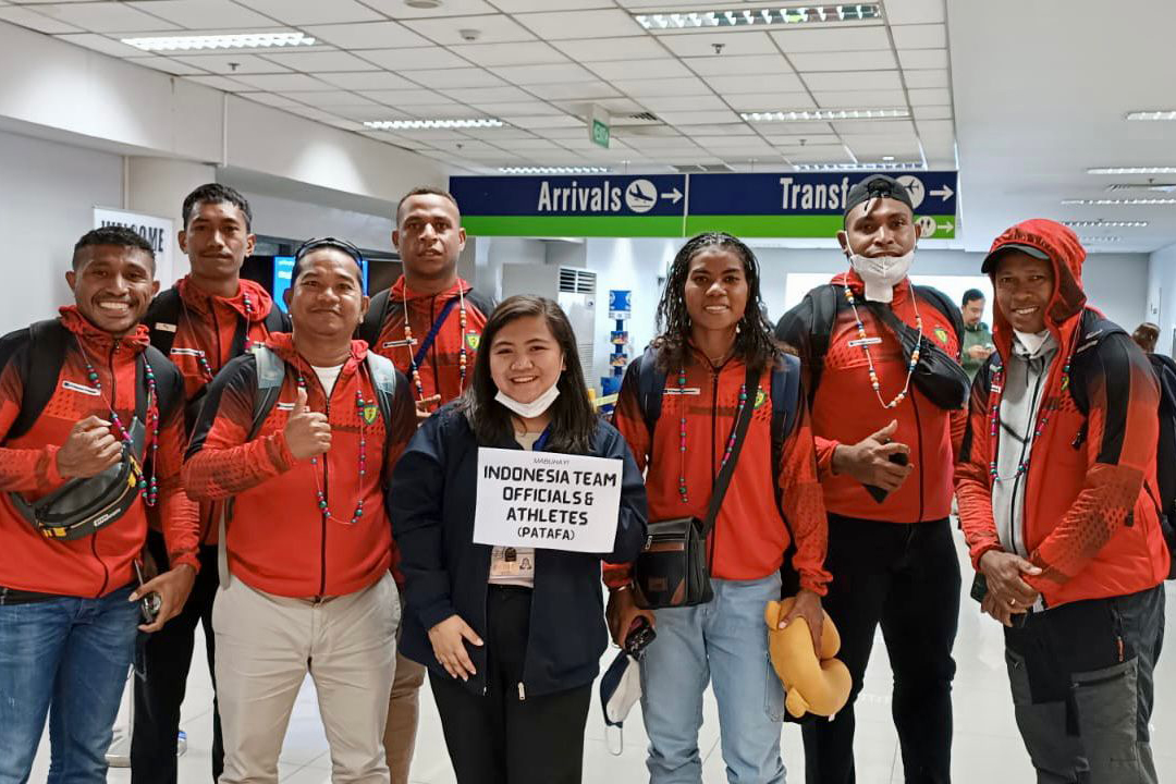 Para atlet desentralisasi Mimika yang akan mengikuti Philippine Athletics Championship 2023.