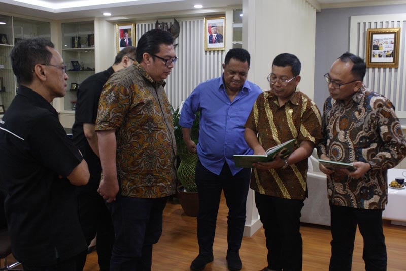 BOD Media Indonesia bertemu dengan Badan Pangan Nasional, di Jakarta, Selasa (7/3).