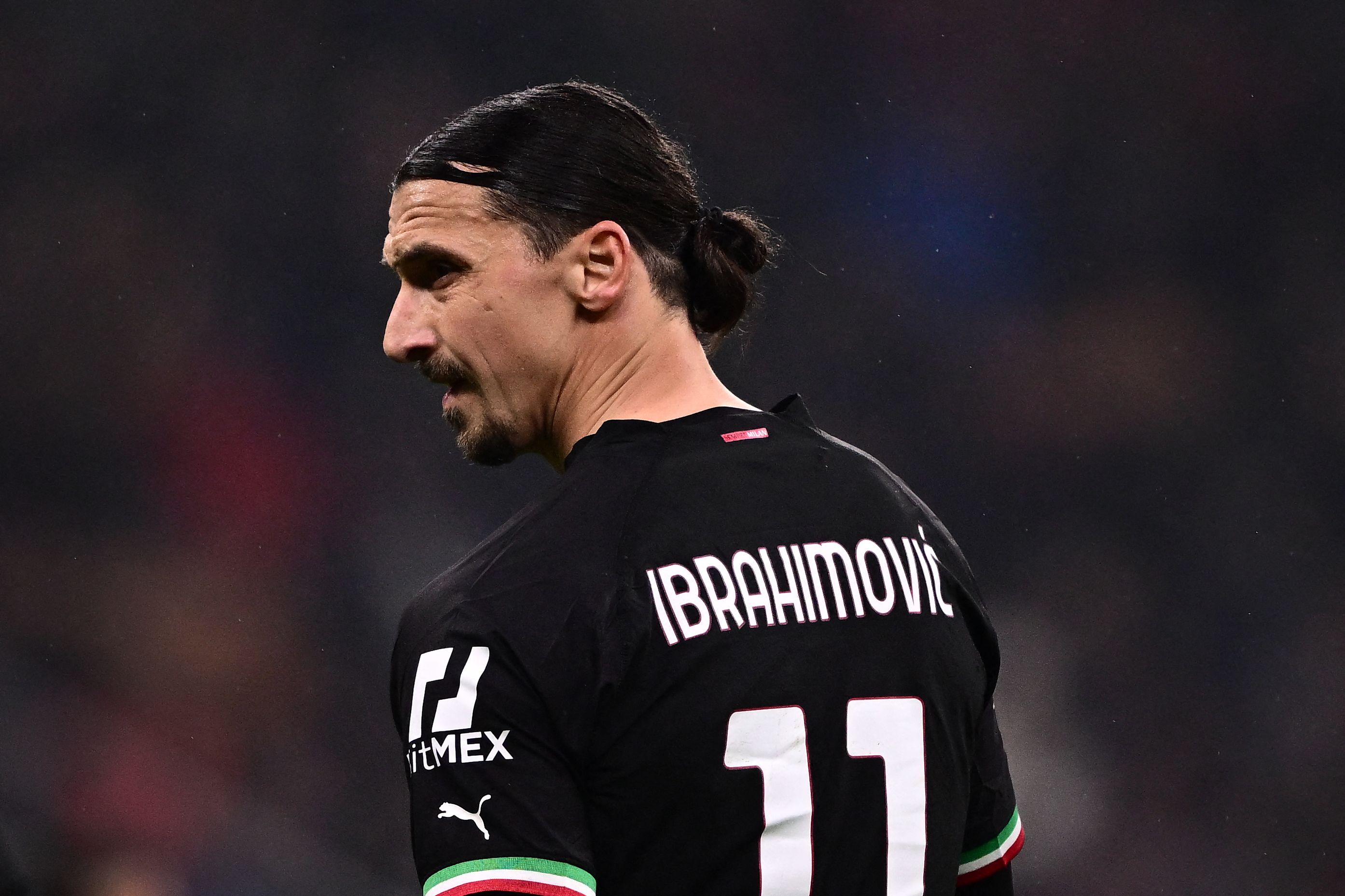 Striker AC Milan asal Swedia Zlatan Ibrahimovic.