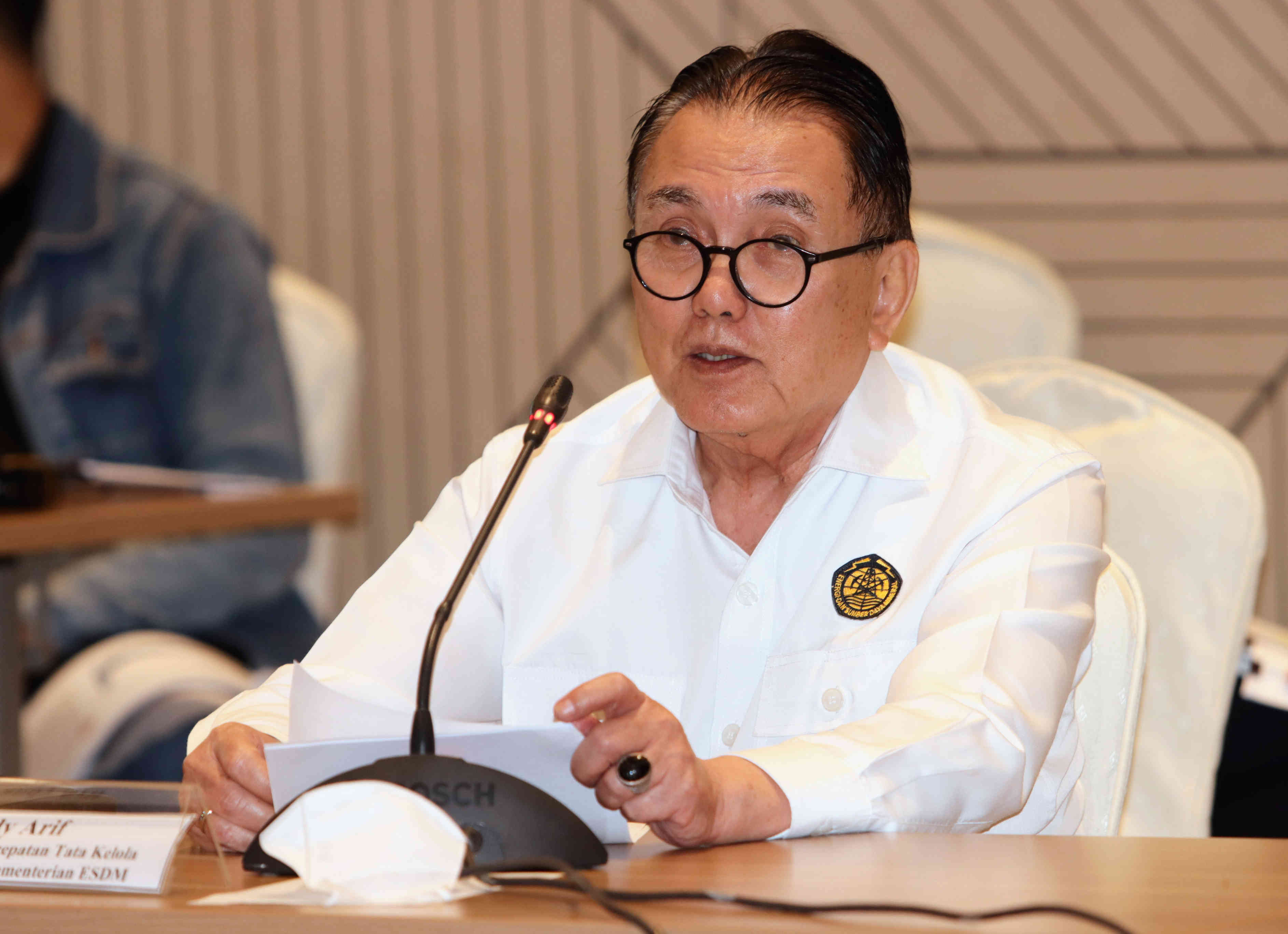 Staf Khusus Bidang Percepatan Tata Kelola Mineral dan Batu Bara Kementerian ESDM  Irwandy Arif.