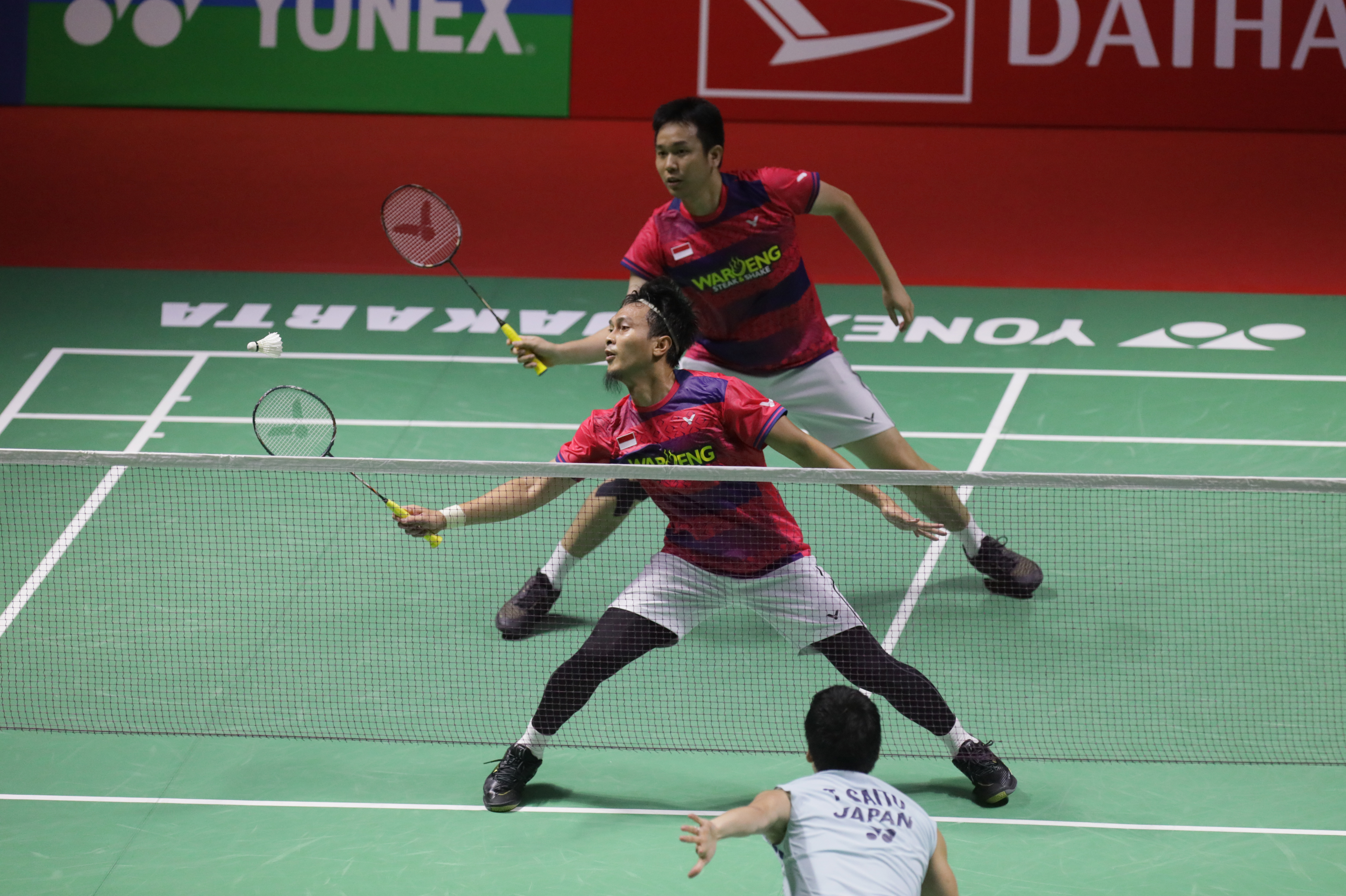 Pasangan ganda putra Indonesia Hendra Setiawan/Mohammad Ahsan