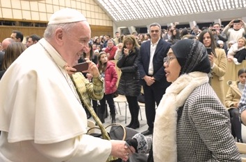 Pertemuan bersama Paus Fransiskus di 2019.