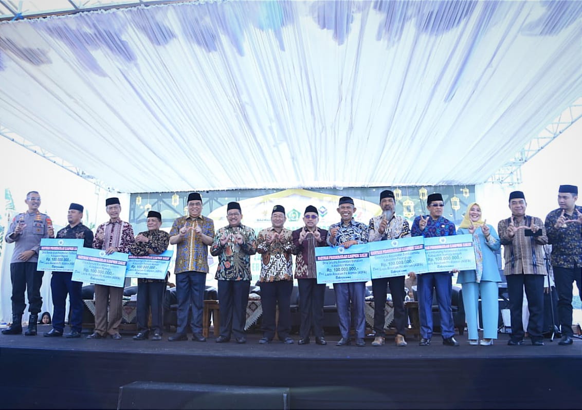 Peresmian lima kampung zakat di Sulawesi Barat.