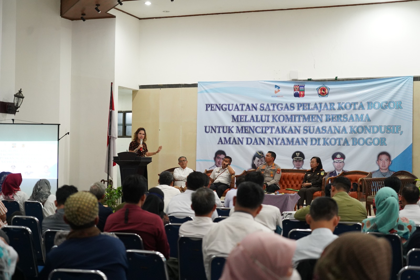  Sekretaris Komisi IV DPRD Kota Bogor, Devie Prihatini Sultani mendukung pentingnya Satgas Pelajar di sekolah