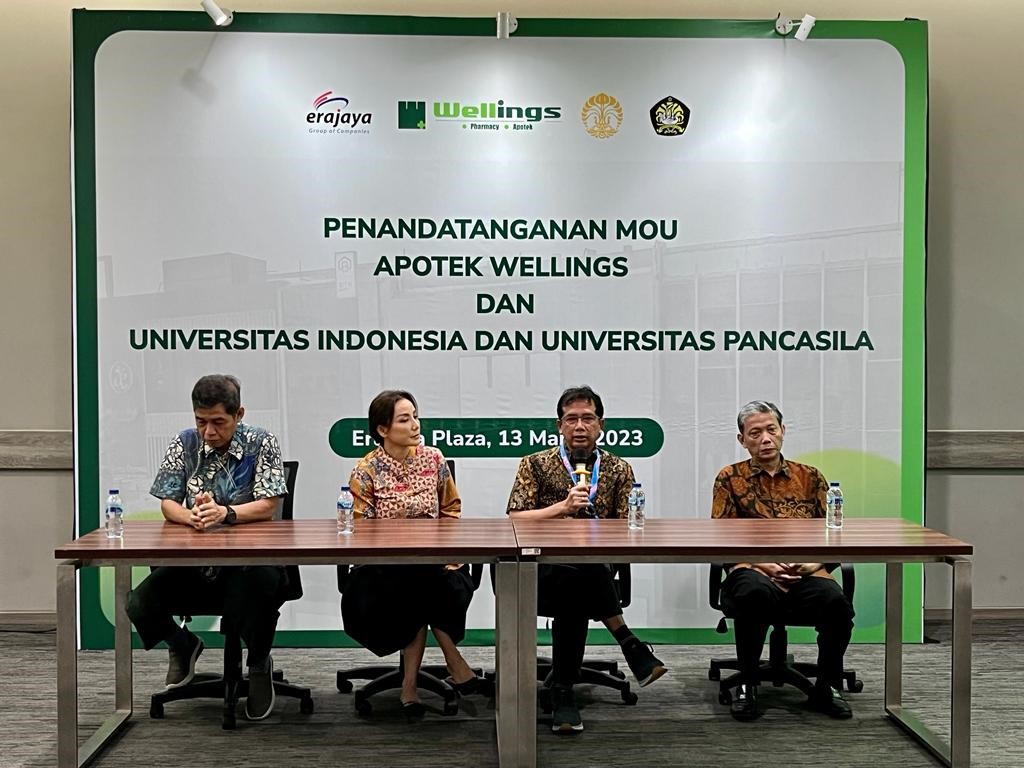 Apotek Wellings mengumumkan kerja sama dengan Universitas Indonesia dan Universitas Pancasila.