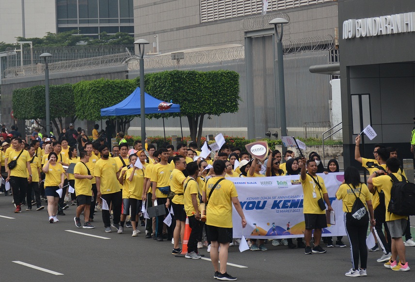 Acara fun walk PT Kenari Djaja, Minggu (12/3). 