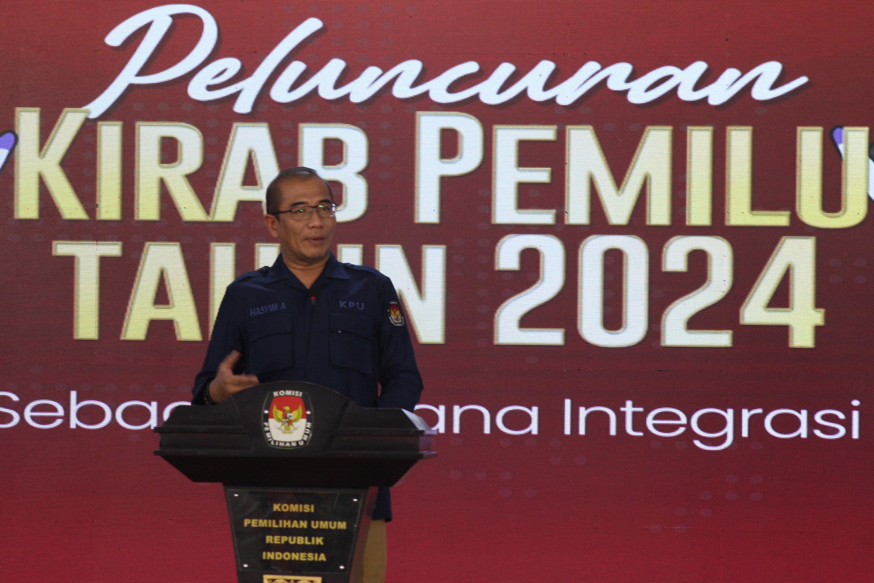 Ketua komisi Pemilihan Umum (KPU) Hasyim Asy'ari