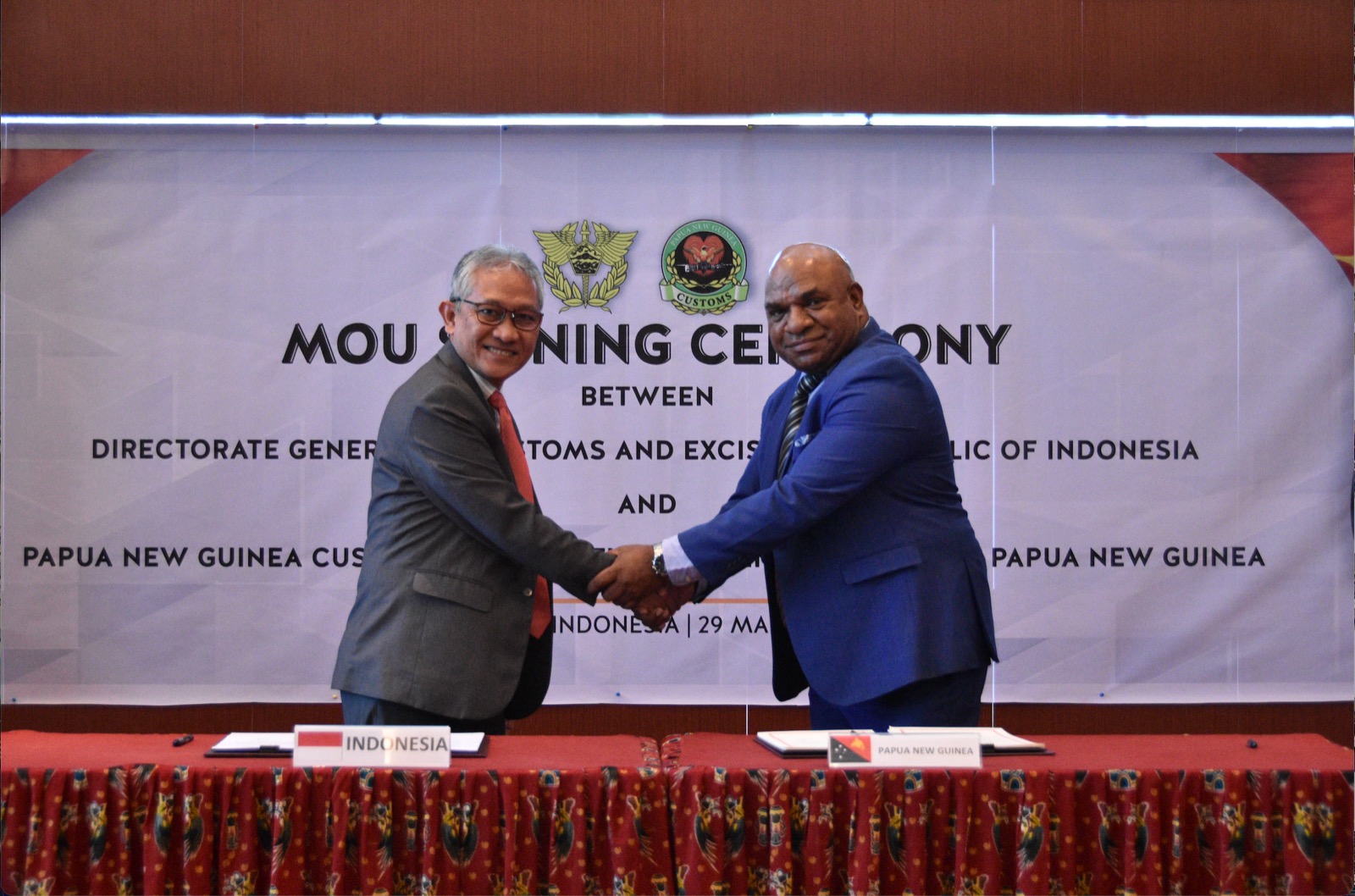 Perkuat Kerja Sama Perbatasan dan Tingkatkan Kapasitas, Bea Cukai Indonesia dan Papua Nugini Teken MoU