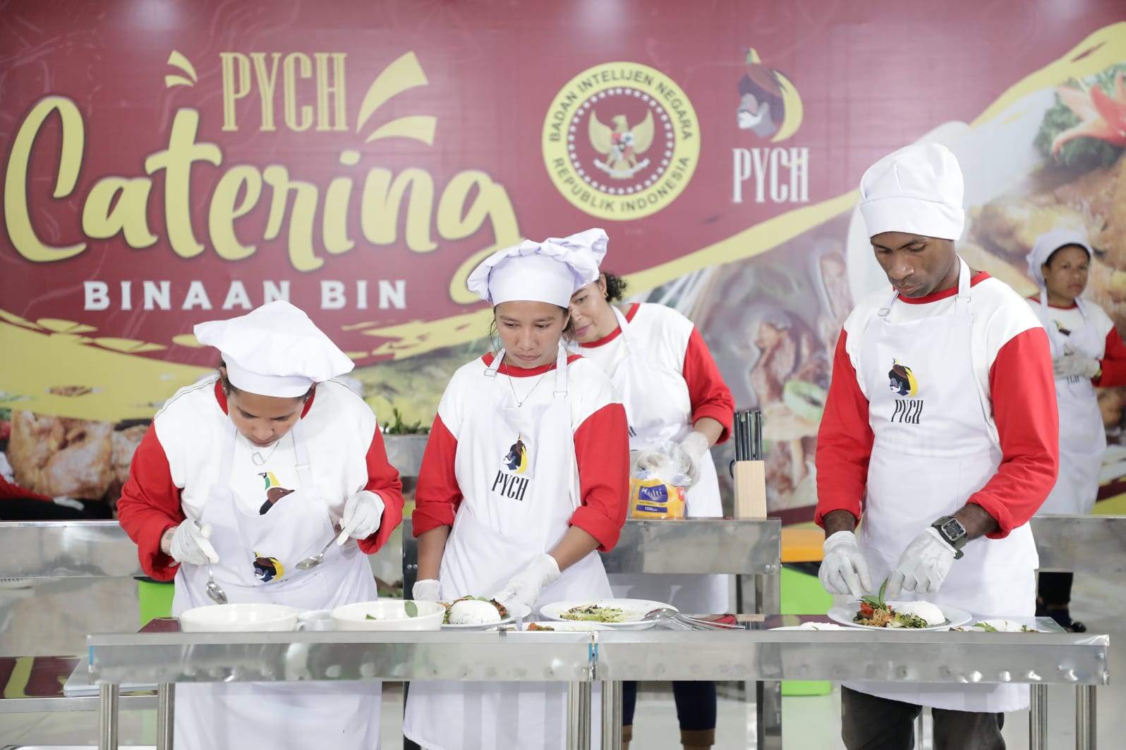 PYCH memiliki unit katering yang dioperasikan oleh anak-anak muda Papua binaan mereka. 