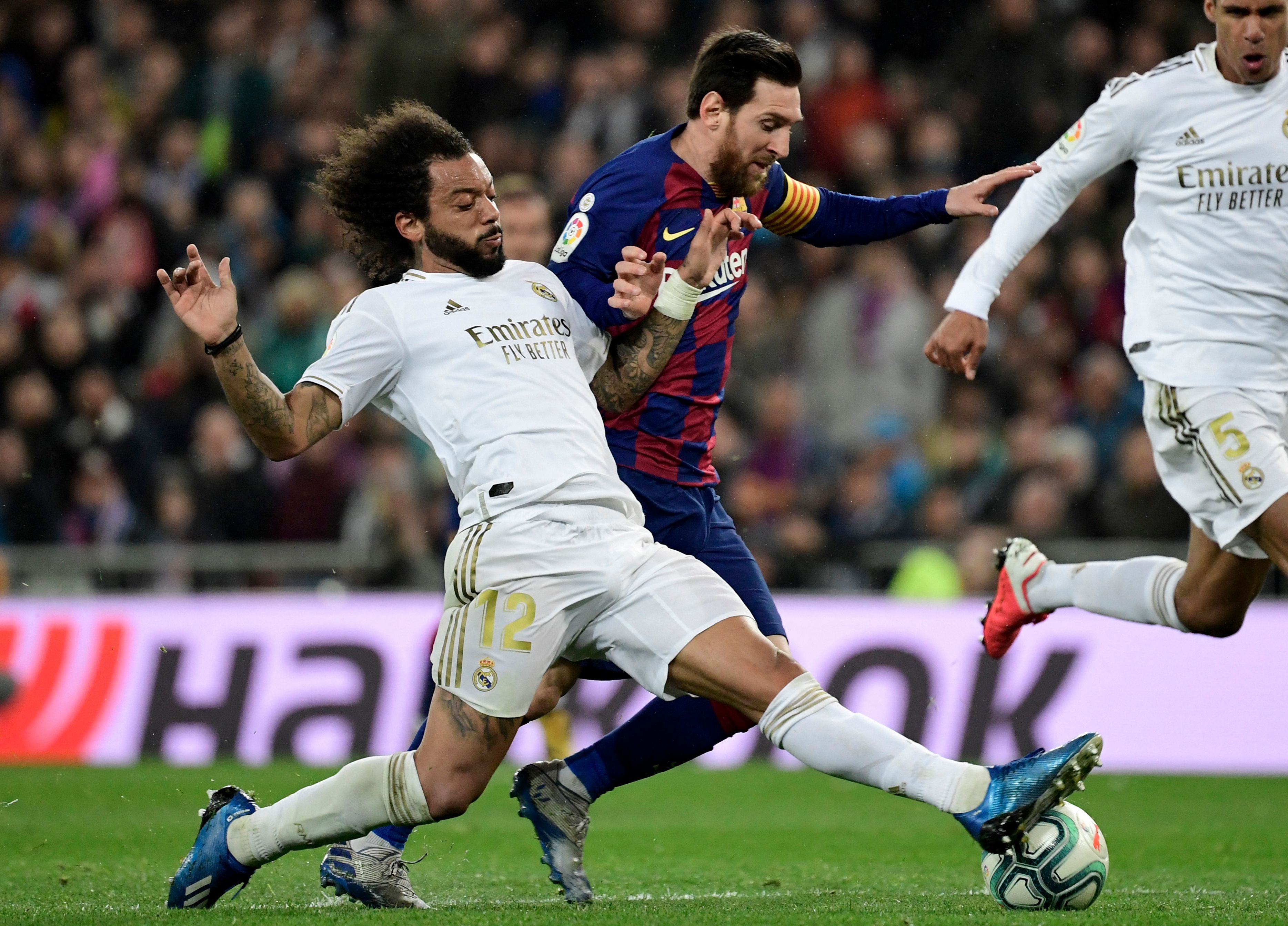 Ilustrasi pertandingan antara Real Madrid vs Barcelona