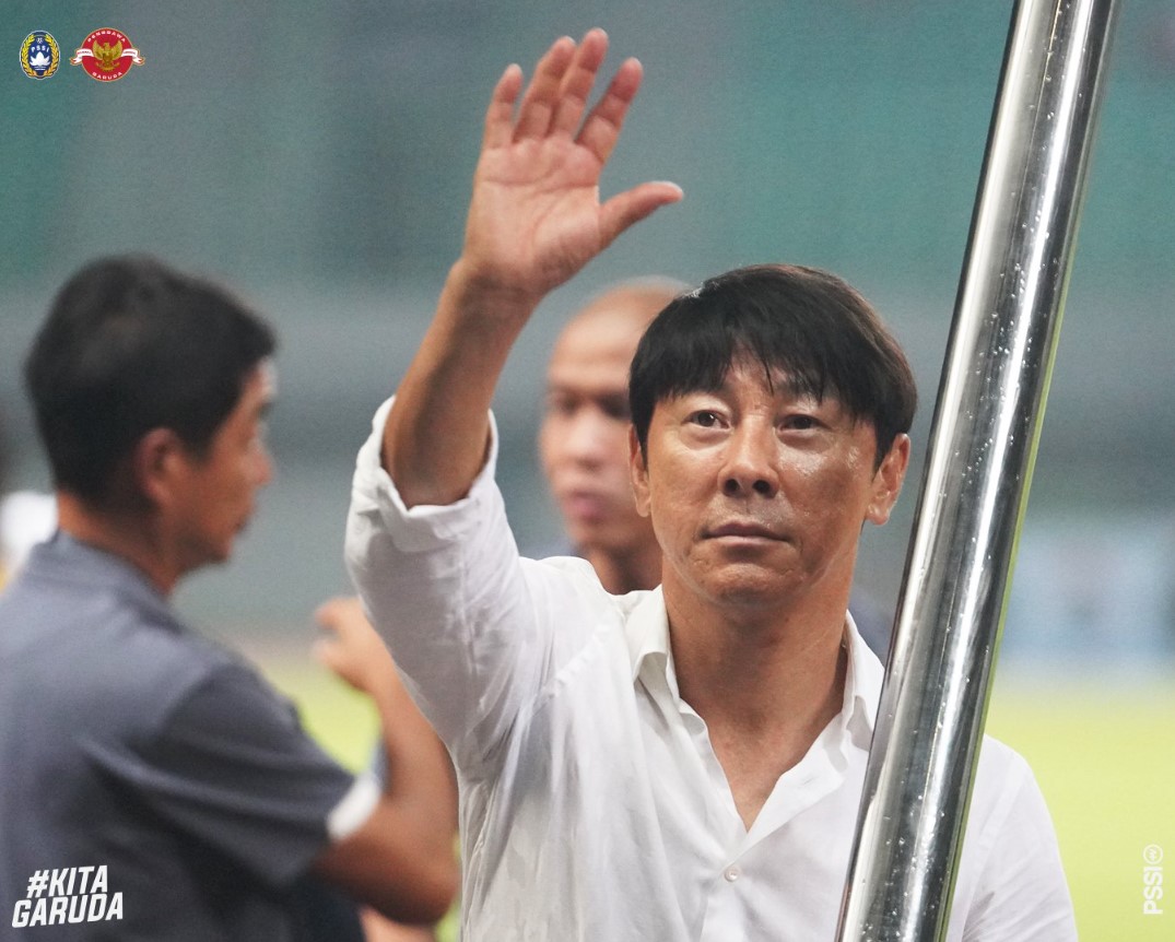Pelatih timnas Indonesia Shin Tae Yong 