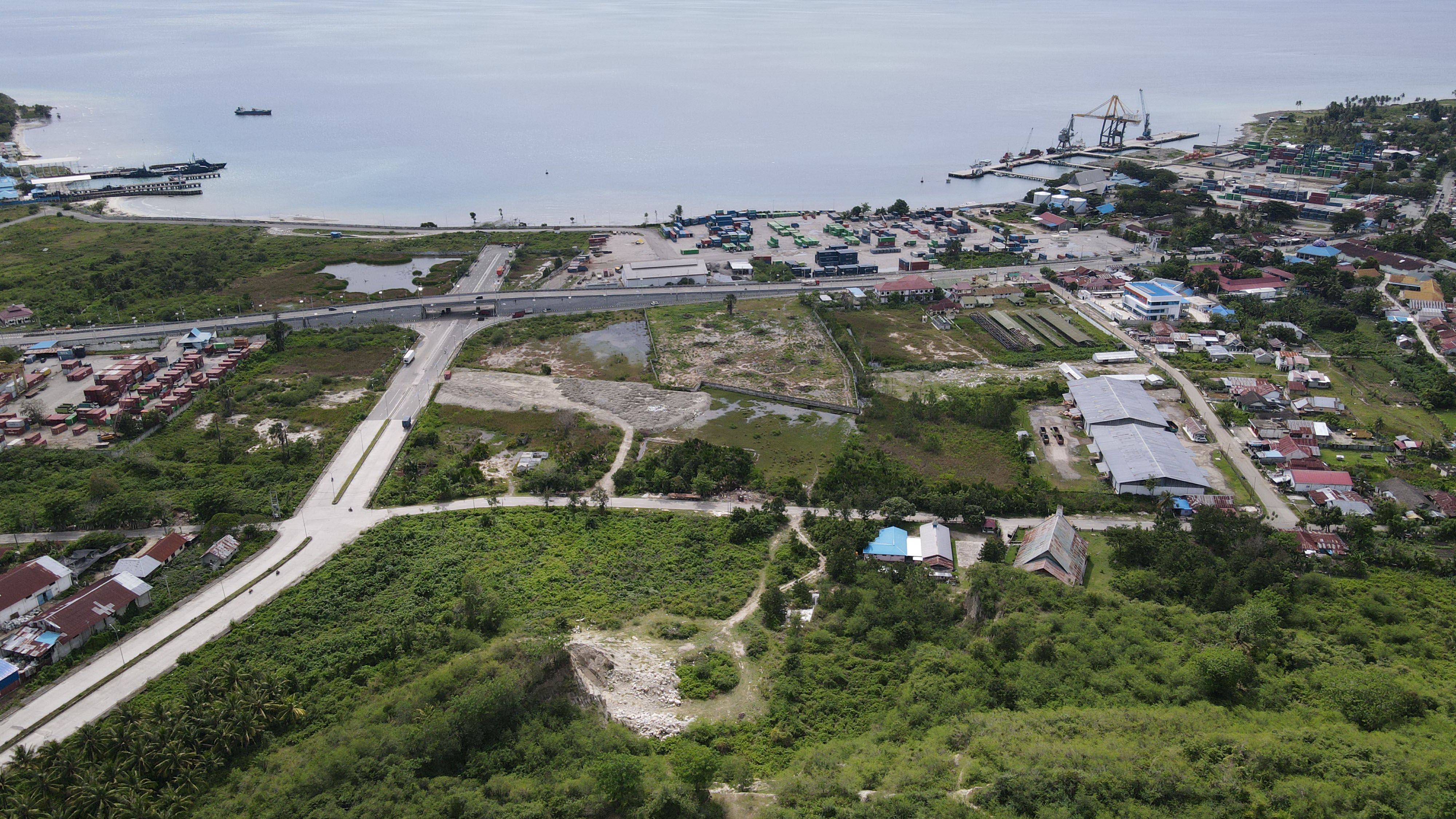 Suasana Kawasan Ekonomi Khusus (KEK) di Pantoloan, Palu, Sulawesi Tengah.