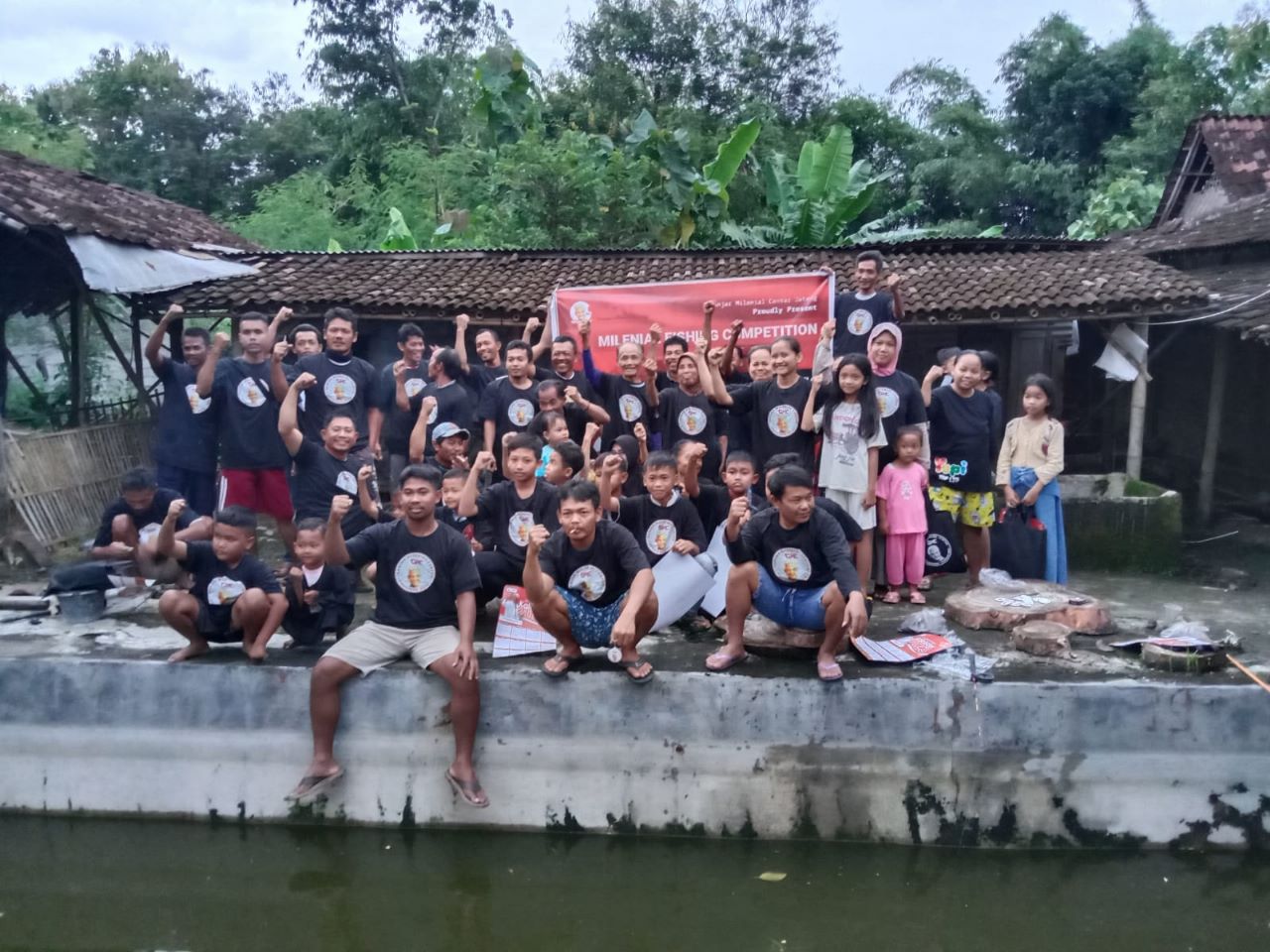Ganjar Milenial Center (GMC) Jateng menggelar lomba mancing di Kabupaten Sragen, Kamis (2/3/2023)