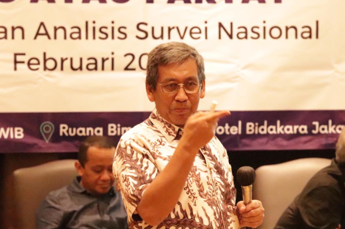 Pemaparan survei opini publik bertajuk 