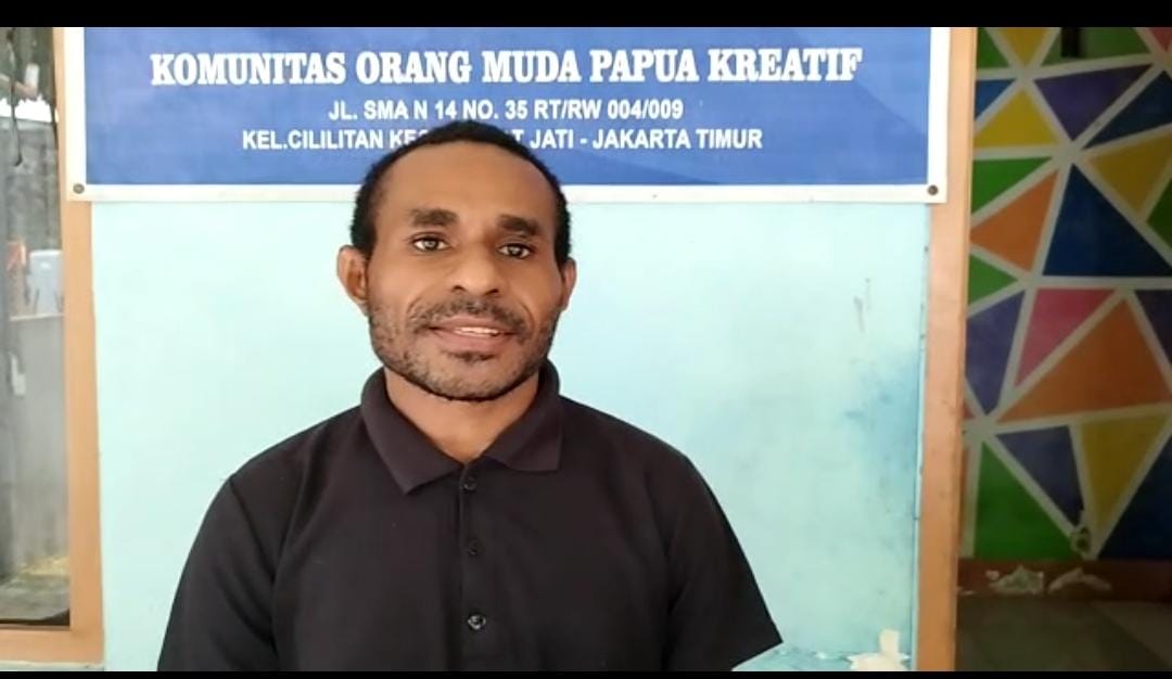 Koordinator BIdang IT dari Komunitas Orang Muda Papua Kreatif (KOMPAK) Petrus Gonay. 