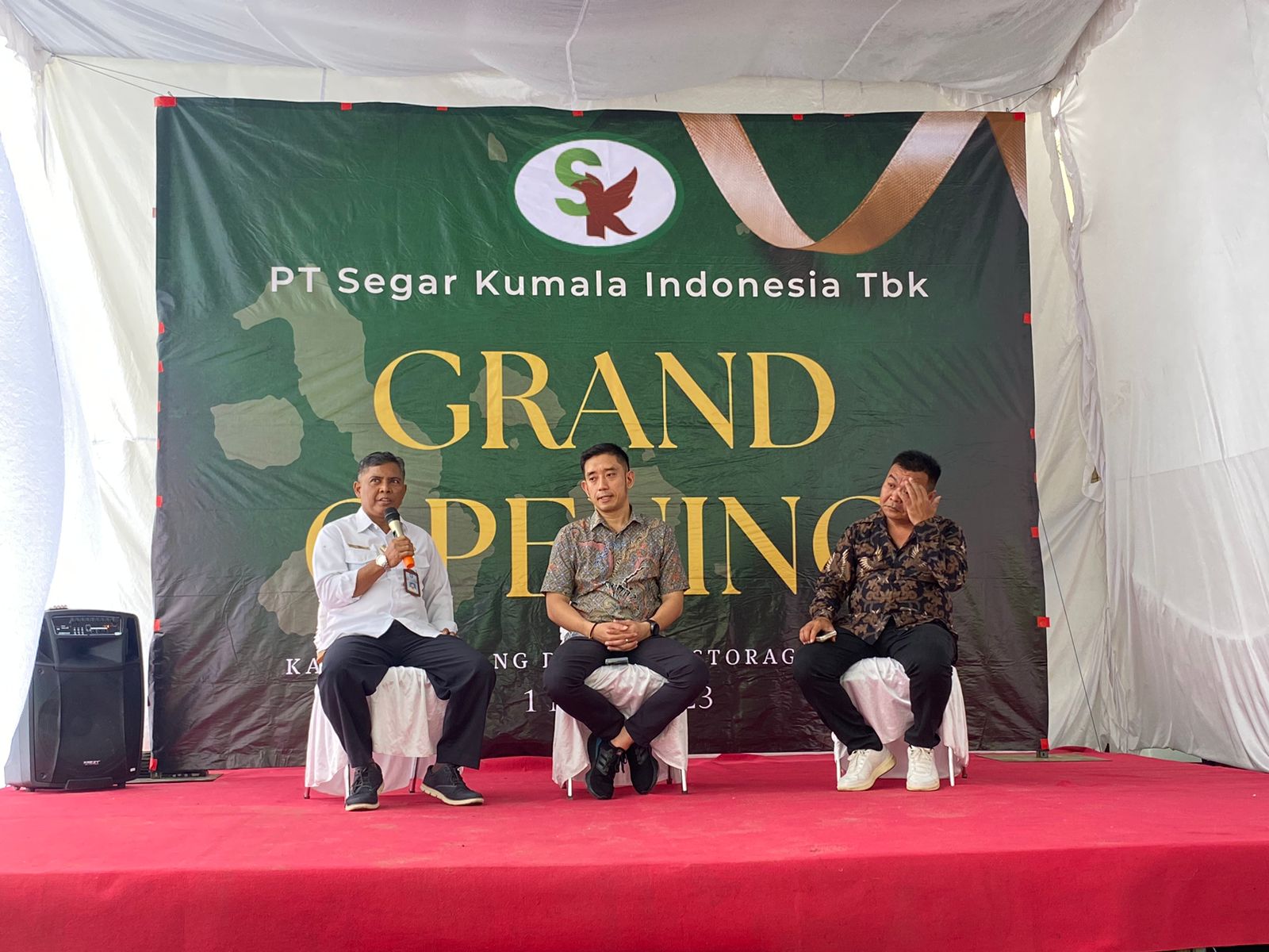 Grand opening kantor cabang dan cold storage PT Segara Kumala Indonesia ke-13 di Pangkalpinang, Bangka Belitung.