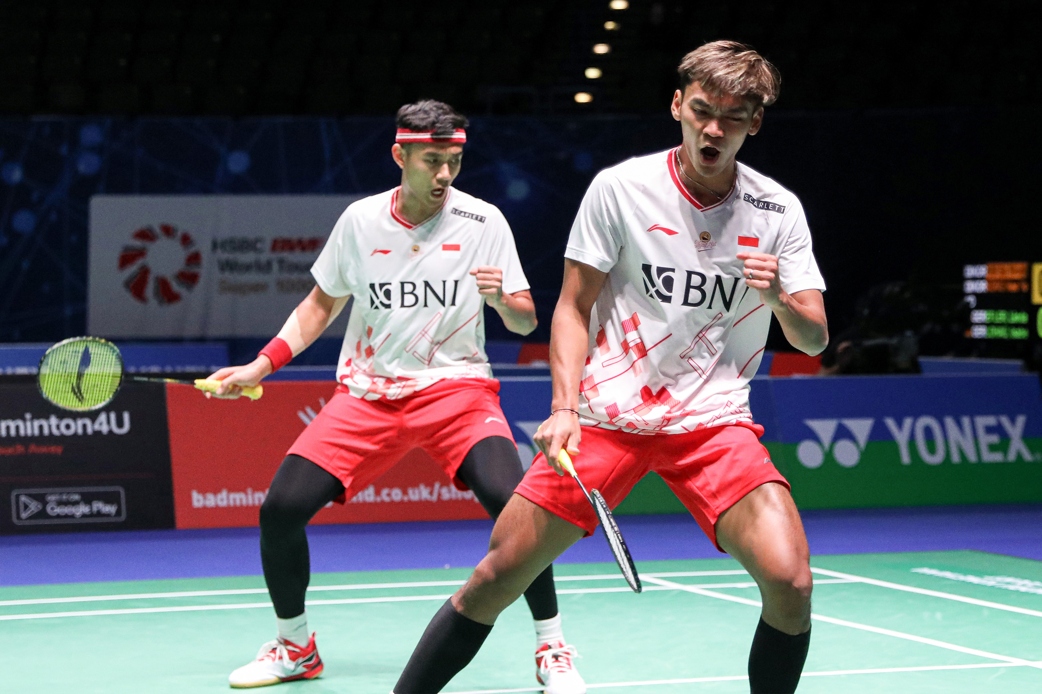 Juara betahan All England Bagas Maulana/Muhammad Shohibul Fikri.