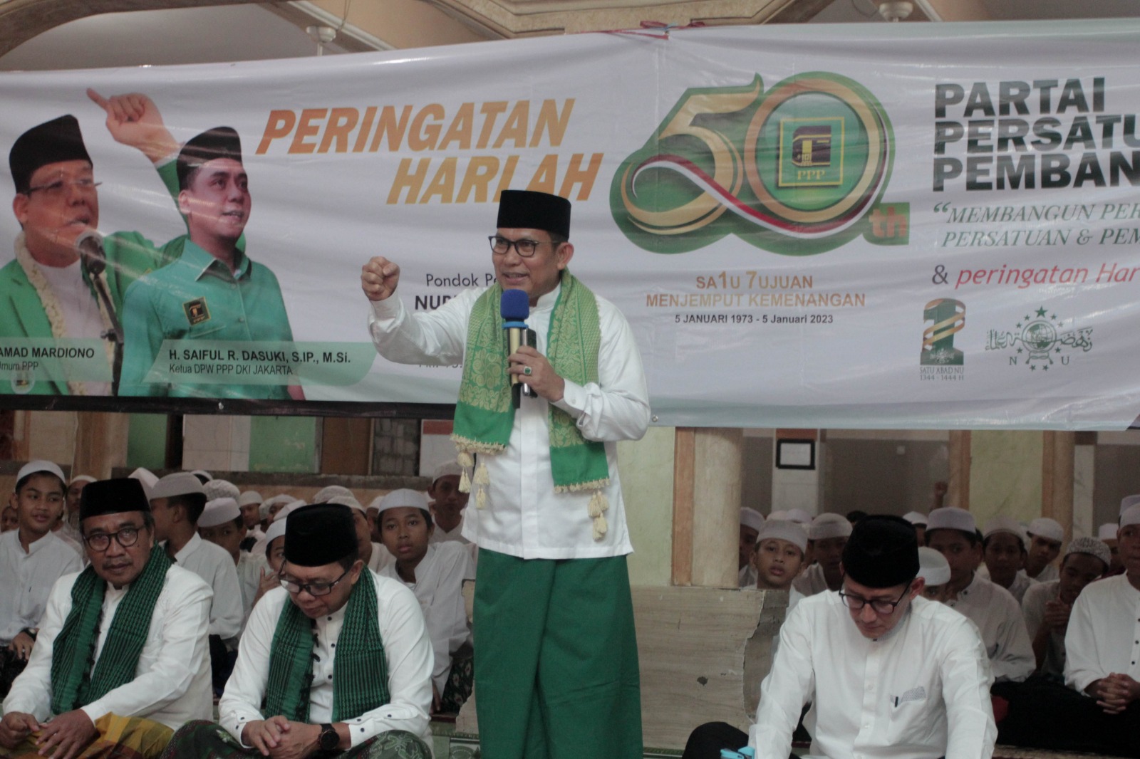 Peringatan Harlah PPP di salah satu pondok pesantren