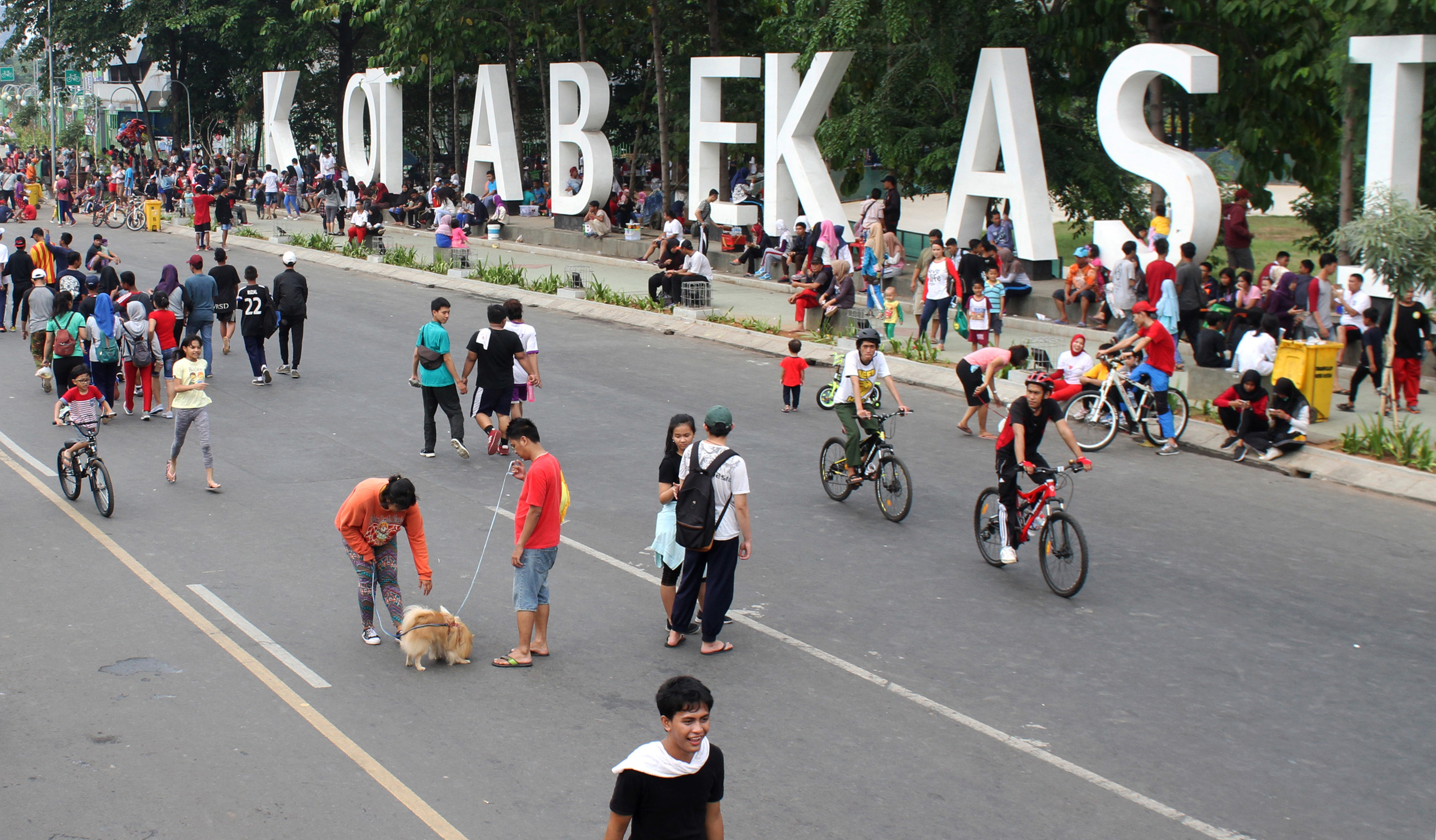 Car Free Day di Kota Bekasi.