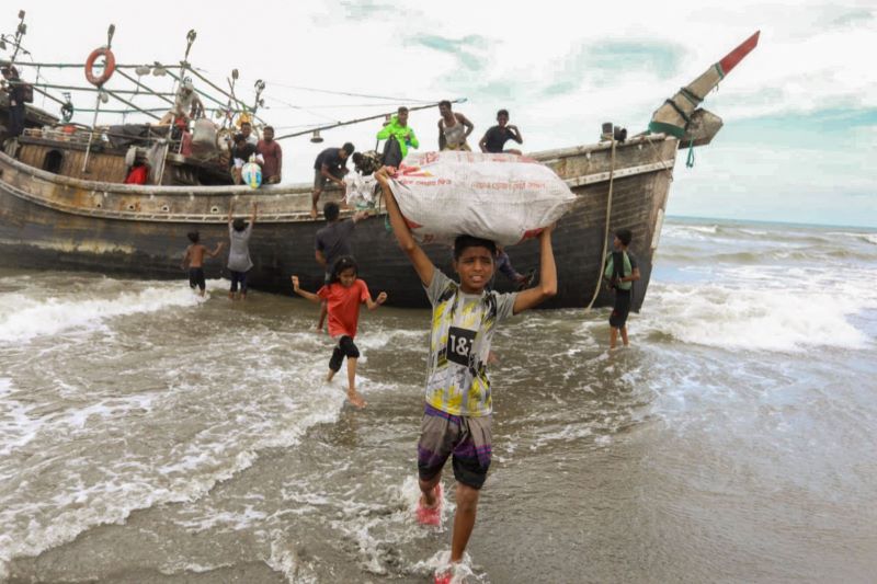 Imigran Rohingya terdampar di Aceh Besar, Februari silam.