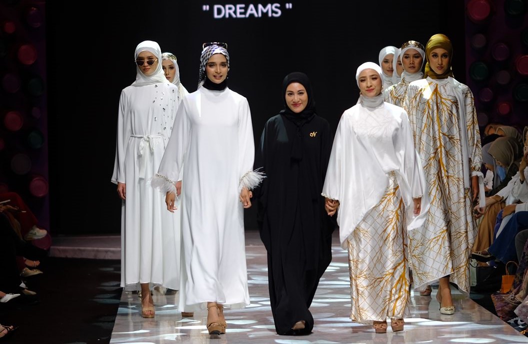 Nila Purri saat perhelatan Muslim Fashion Festival atau Muffest+ 2023.