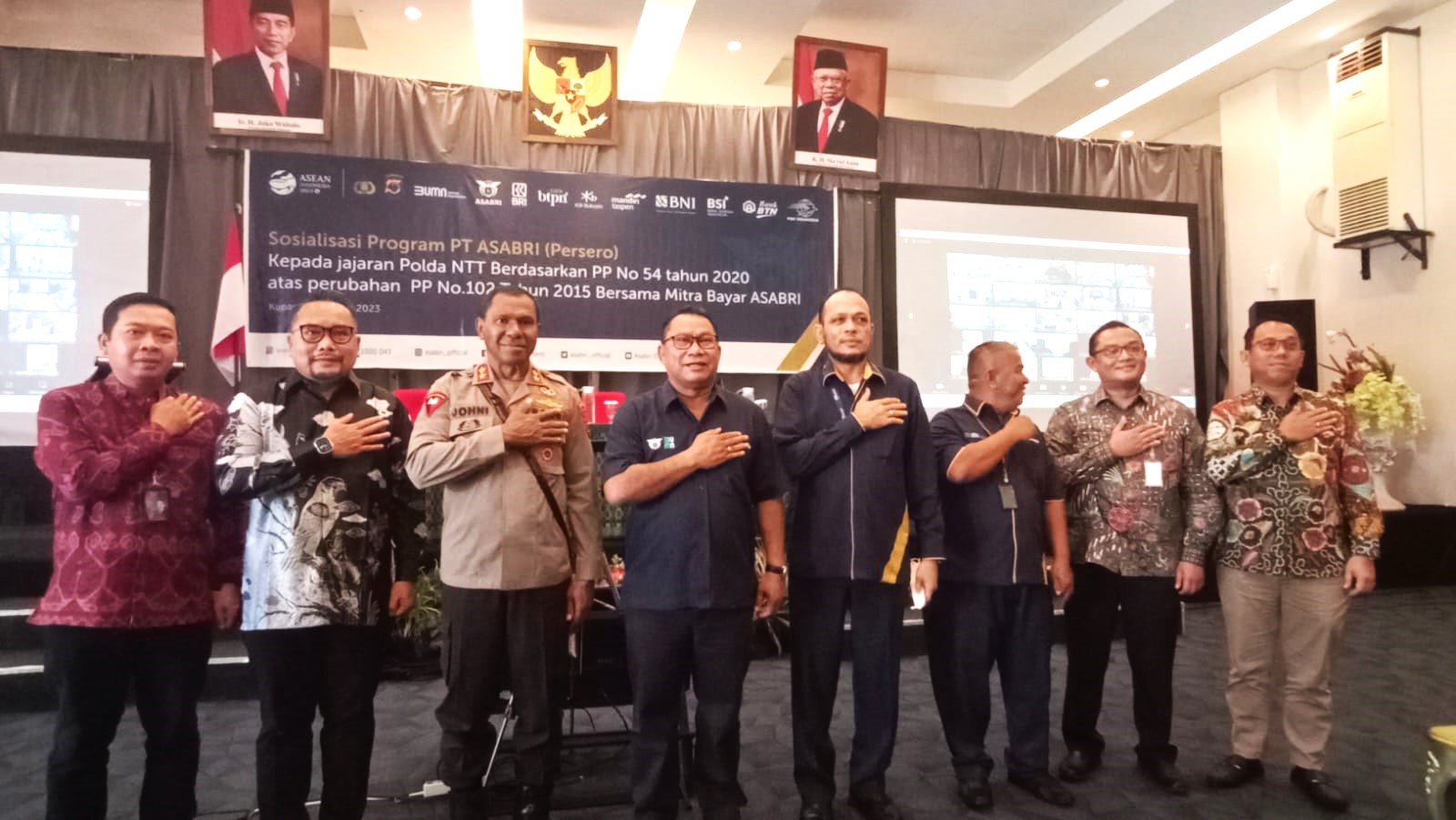Sosialisasi program PT Asabri bagi anggota Polda NTT.