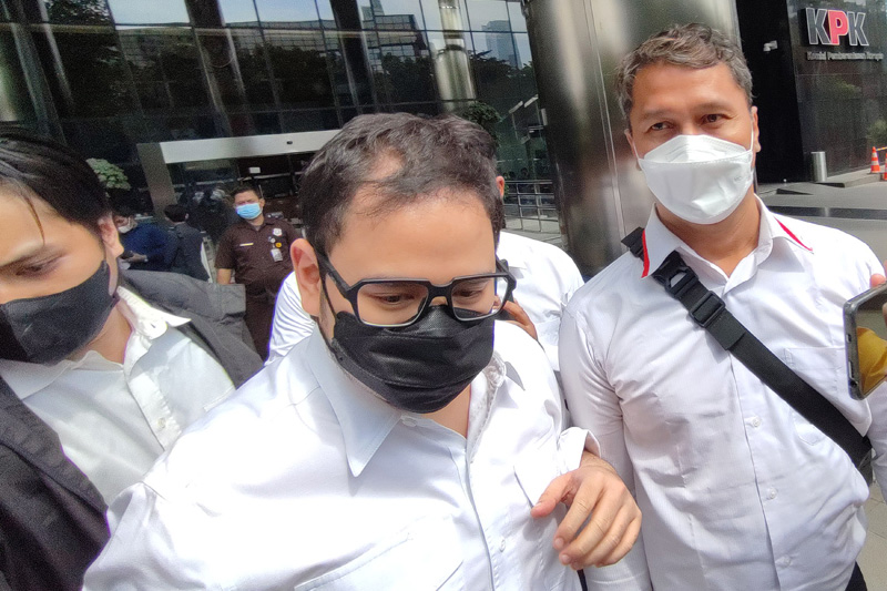 Dito Mahendra Saputro saat diperiksa KPK beberapa waktu lalu.