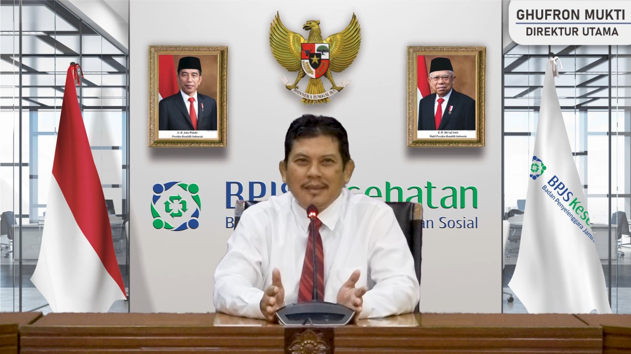 Direktur Utama BPJs Kesehatan Ghufron Mukti dalam Webijar yang digelar YLkI