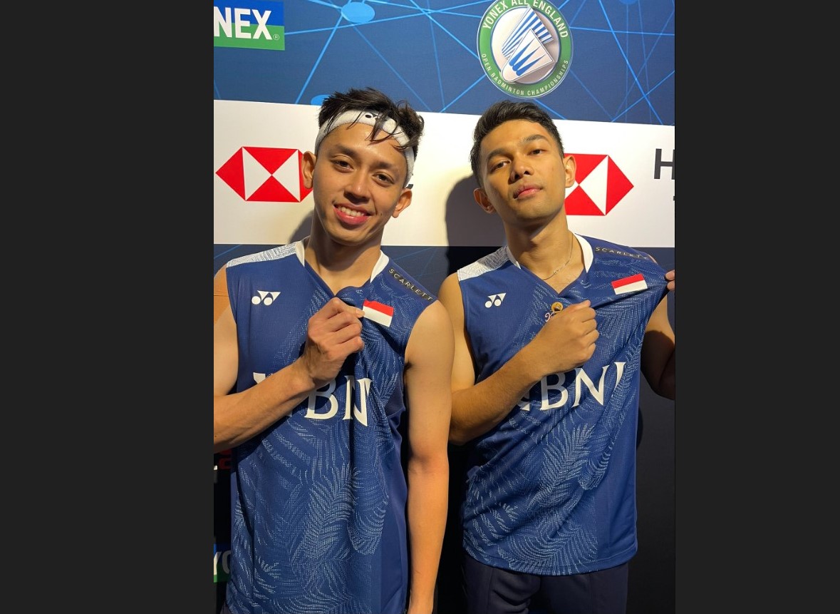 Ganda putra Indonesia Fajar Alfian dan Muhammad Rian Ardianto
