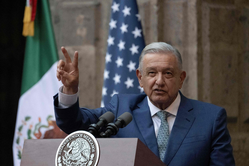 Presiden Meksiko Andres Manuel Lopez Obrador serukan unjuk rasa besar di Mexico City.