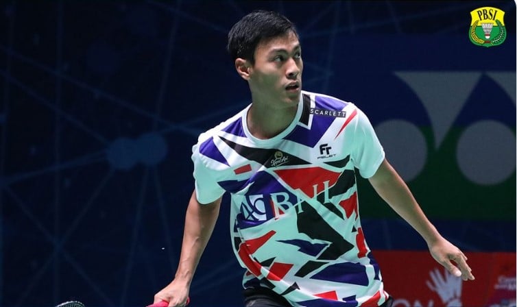 Tunggal putra Indonesia Shesar Hiren Rhustavito