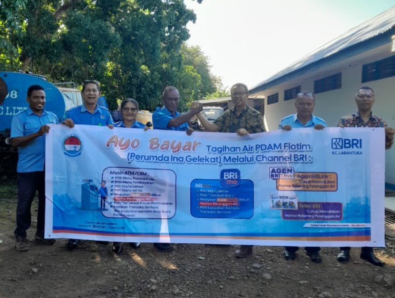 Kerja sama antara PDAM Ina Gelekat Kabupaten Flores Timur dan BRI Cabang Larantuka