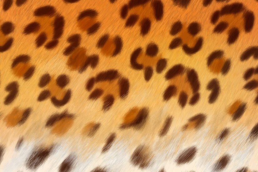 Ilustrasi kulit macan tutul