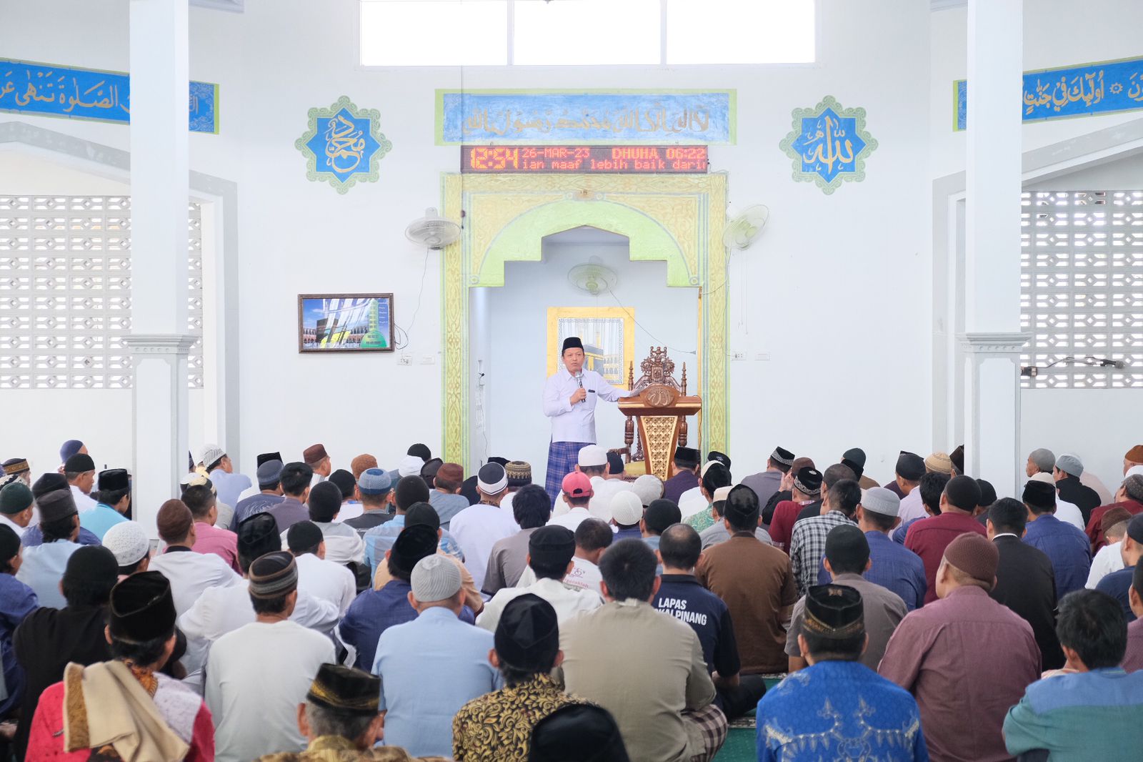 Kakanwil Kemenkumham Babel beri motivasi pada warga binaan pemasyarakatan LP Pangkalpinang