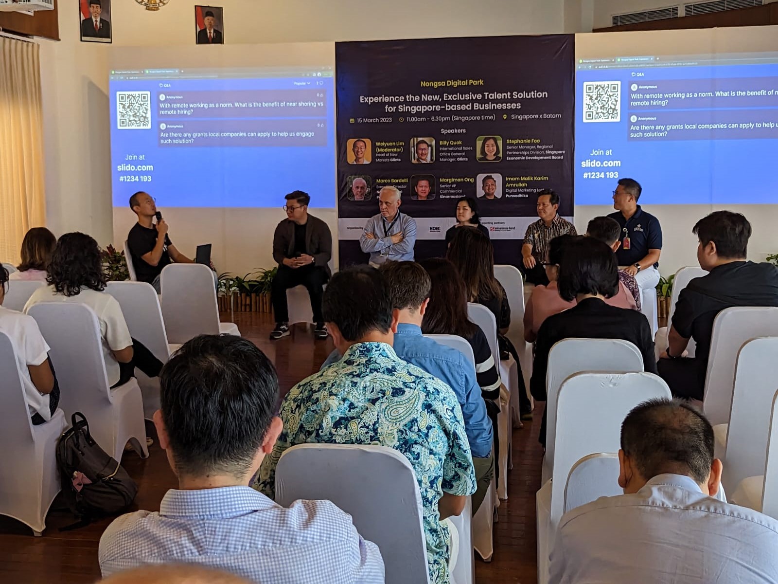 Glints didukung oleh mitra-mitra di Nongsa Digital Park mengundang pelaku startup dan industri dari Singapura. 