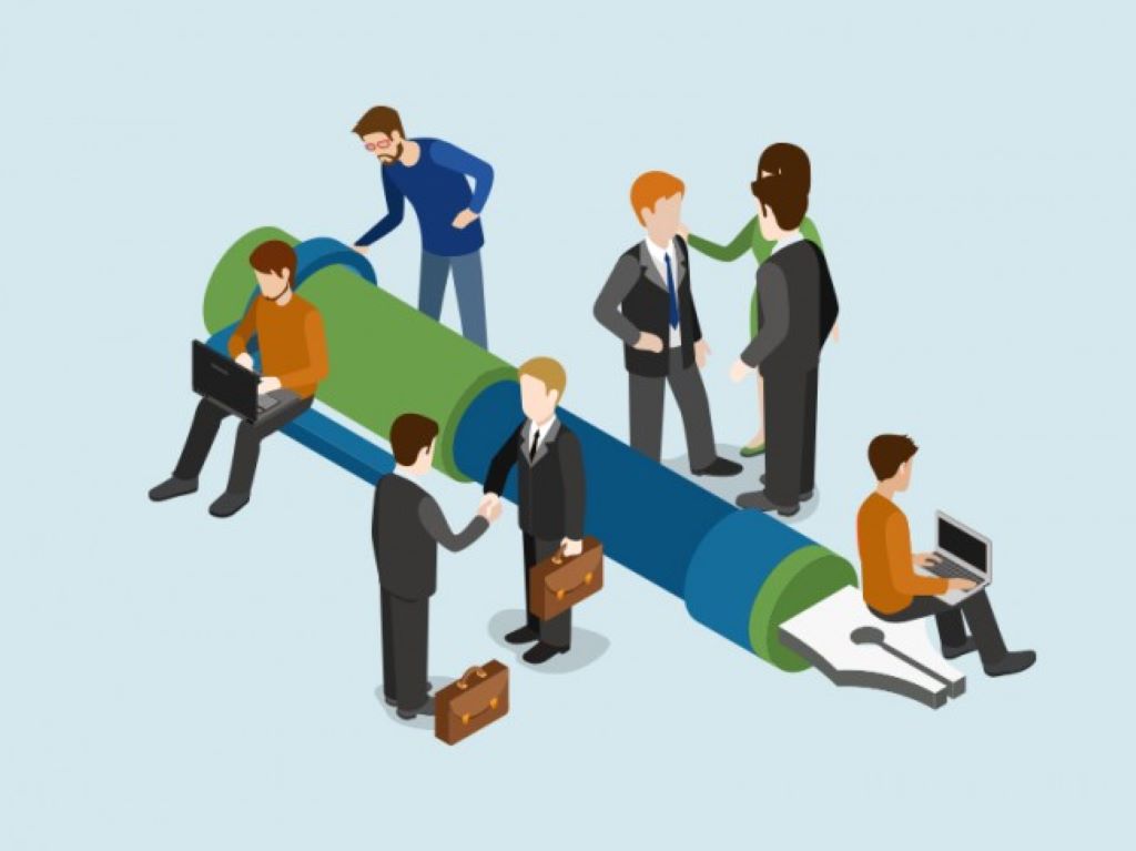 Ilustrasi pekerja digital